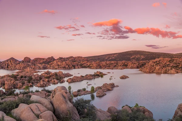 Watson Lake Sunset — Fotografia de Stock