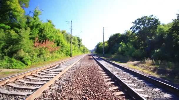 Verkeer per spoor — Stockvideo