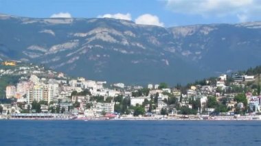 Dağlar deniz Panoraması