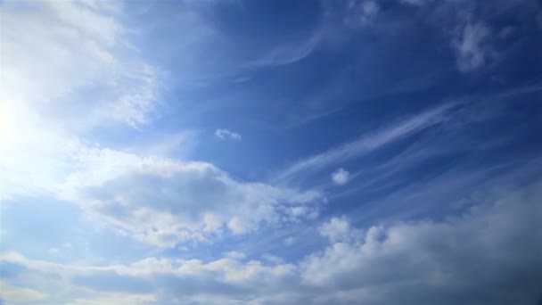 多云的天空天气时间流逝 — 图库视频影像