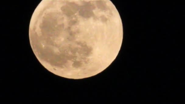 A lua e a noite. Desfasamento temporal — Vídeo de Stock