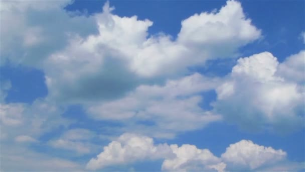 Cielo blu e nuvole. Scadenza temporale — Video Stock