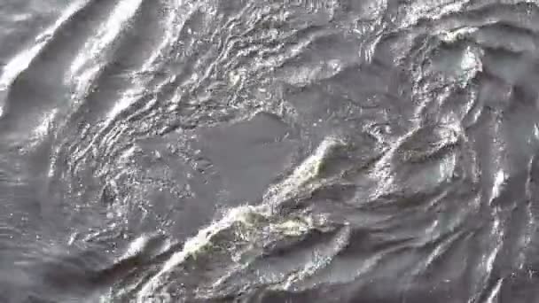 Watercourse with whirlpools — Stock Video