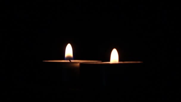 Two rotating candles