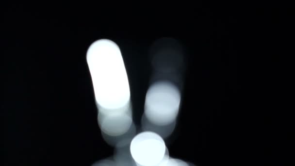 Bewegung von Lichtflecken. — Stockvideo