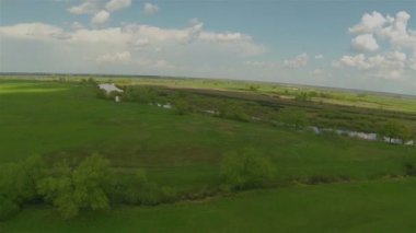 Yeşil bir alana Panoraması. Hava