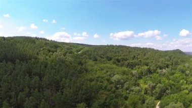 ahşap tepe üzerinde. Hava arka sinek