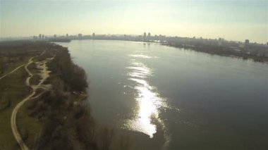 Güzellikler ile Dnepr, Ukrayna. Hava