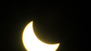 Eclipse Güneş, atmosfer bozulma. Zaman atlamalı