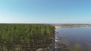 Güzel manzara ile deniz. Güneşli bir gün hava atış