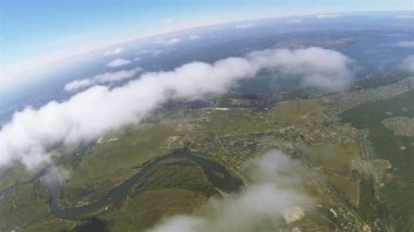 Gerçek uçuş bulutlar 5905 ft. güzel manzara ve 1800 metre yükseklikte. Hava Bölüm 15