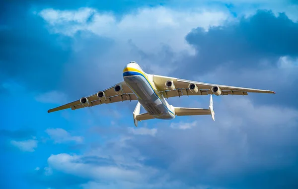 Ukrajna Kijev Augusztus 2021 Repülőgép Antonov 225 225 Mriya Repülni — Stock Fotó