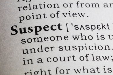 şüpheli tanımı