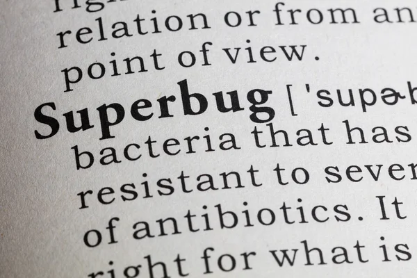 Definitie van superbug — Stockfoto