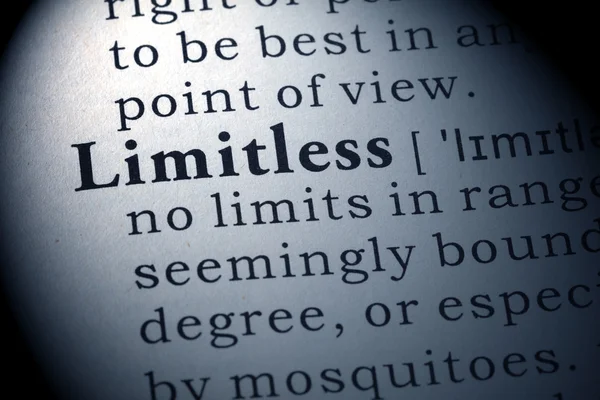 Definition of Limitless — Stock Photo, Image