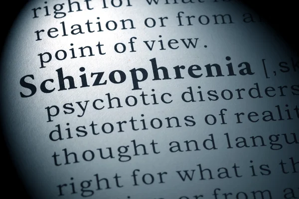 Definitie van schizofrenie — Stockfoto
