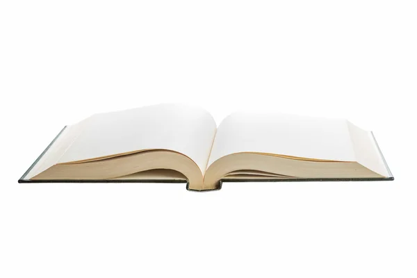 Blank white pages in an open book — Stock Photo, Image