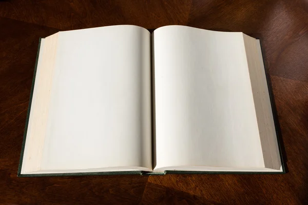 Blank white pages in an open book — Stock Photo, Image