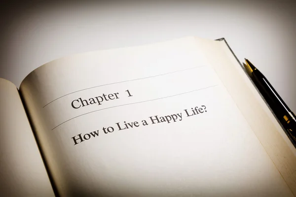 Как жить счастливой жизнью — стоковое фото