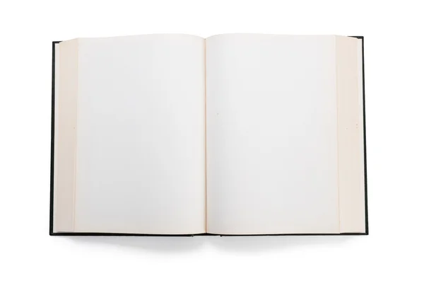 Blank white pages in an open book — Stock Photo, Image