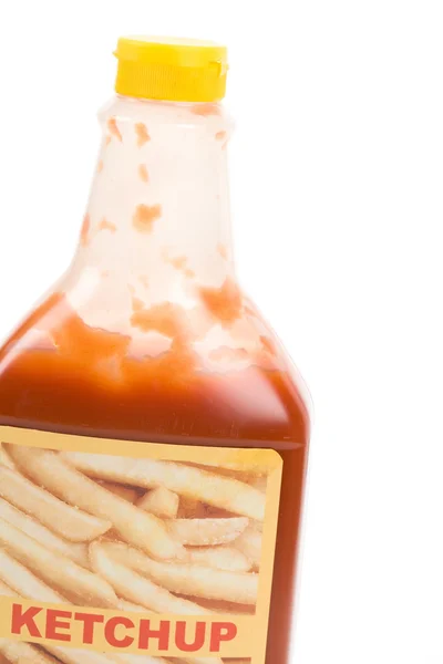 Ketchup bottle with white background — Stock Photo, Image