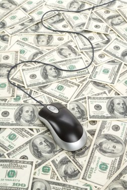 Bizi dolar ve bilgisayar fare 