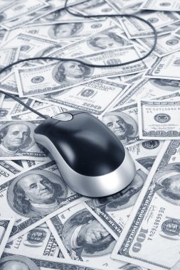 Bizi dolar ve bilgisayar fare 