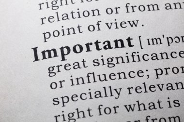 önemli tanımı
