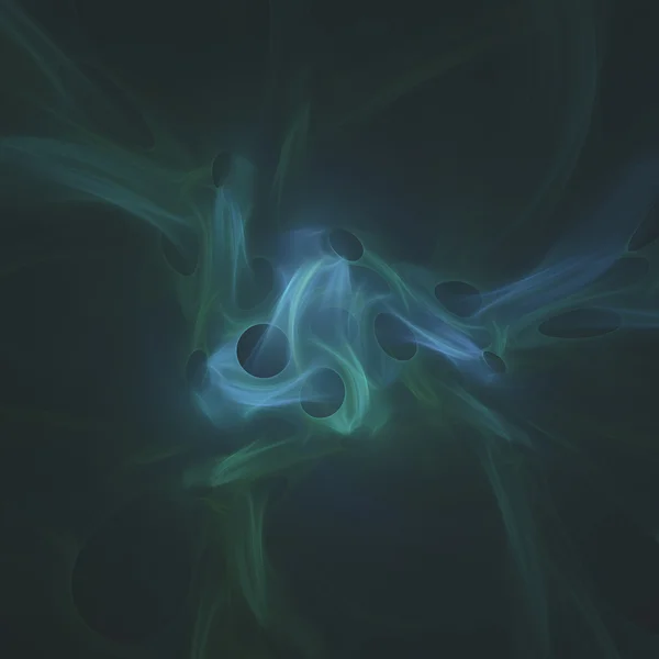 Abstrakt grön fraktal former — Stockfoto