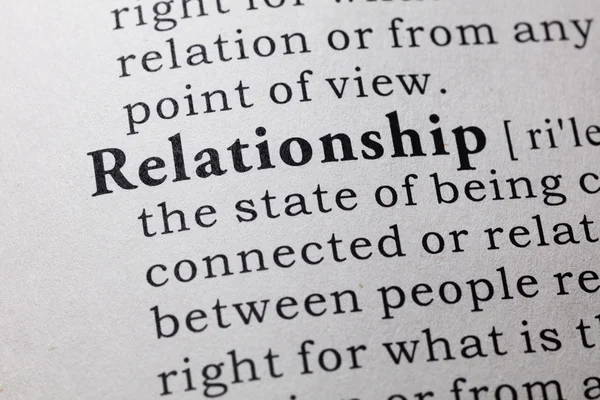Definisi dari hubungan — Stok Foto