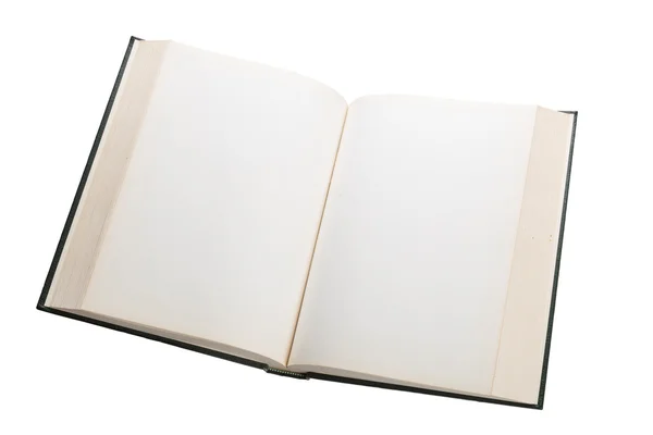 Blank white pages in an open book — Stock Photo, Image