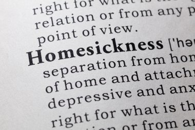 definition of homesickness clipart