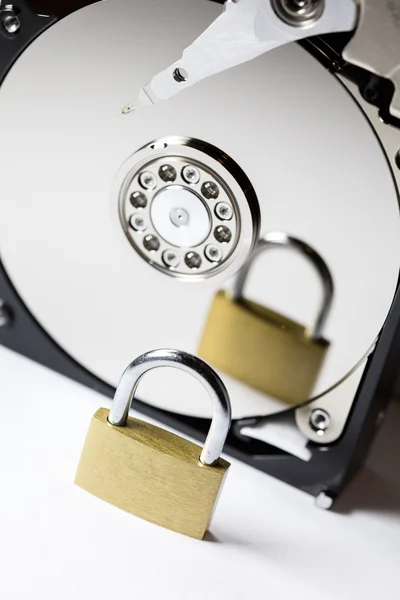 Computer hard drive security — Stock Photo, Image