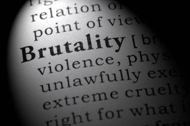 Sahte sözlük, gaddarlığın sözlük tanımı