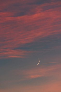 Cilalanan Ay ve akşam parlaması arkaplan kullanımı için