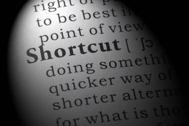 Sahte Sözlük, Kısayol sözlük tanımı