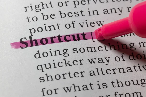 Fake Dictionary Dictionary Definition Shortcut — Stock Photo, Image