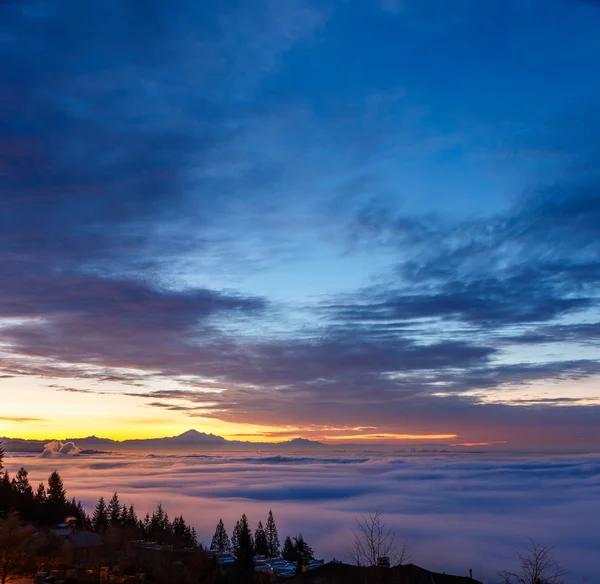 Πρωί λάμψη και Mt. Baker — Φωτογραφία Αρχείου
