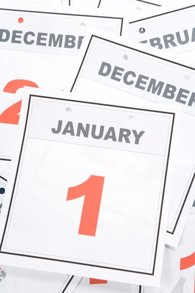 Kalender voor New Year's Day — Stockfoto