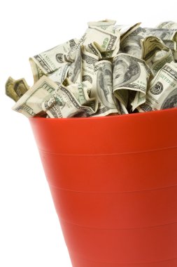 kırmızı çöp dolar