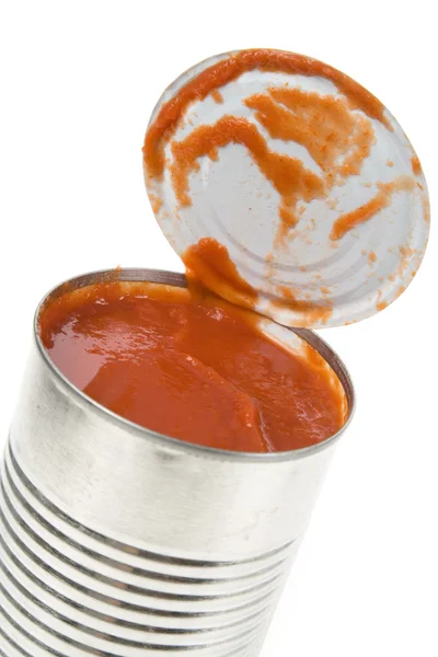 Kan saus tomaat — Stockfoto