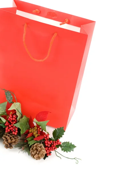 Bolsa de compras de Navidad — Foto de Stock