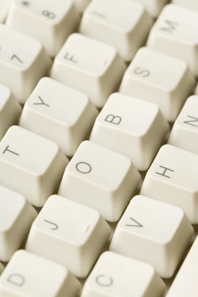 Trabalhos de teclado e palavra de computador — Fotografia de Stock