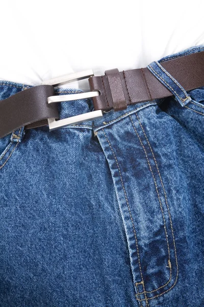 En blå jean — Stockfoto