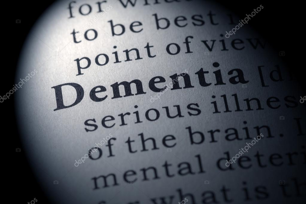 Definition of the word dementia — Stock Photo © Devon 92370792