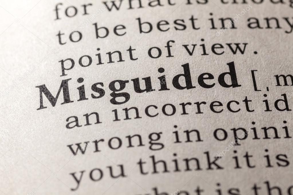 definition of the word misguided
