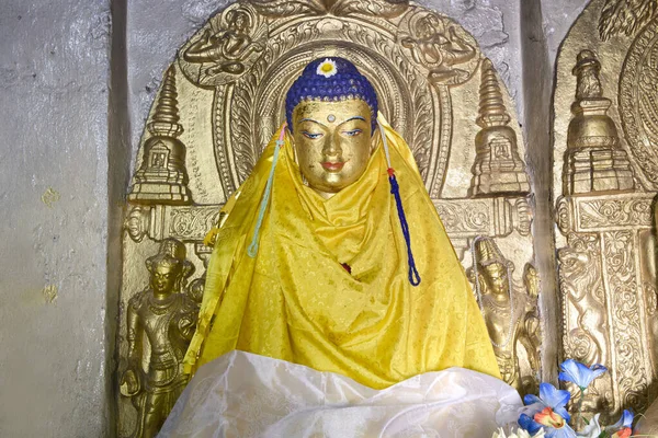 Estátua Antiga Buddha Mahabodhi Temple Complex Bodh Gaya Índia — Fotografia de Stock