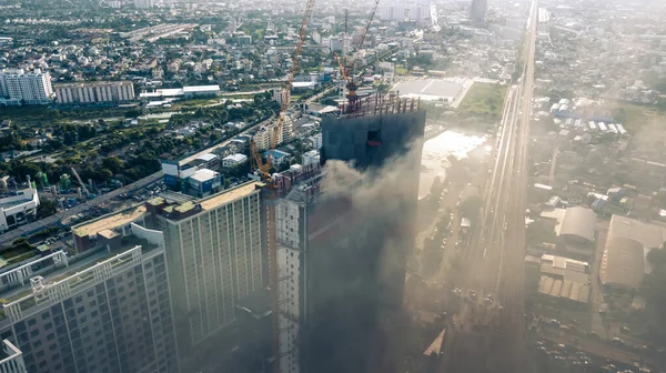 Brand Höghus — Stockfoto