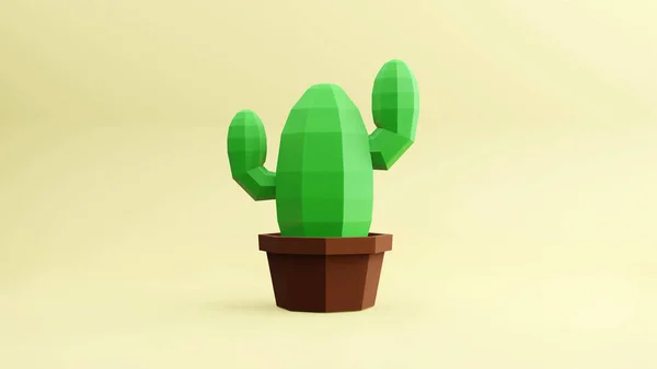 Rander Cactus Lage Polygon — Stockfoto