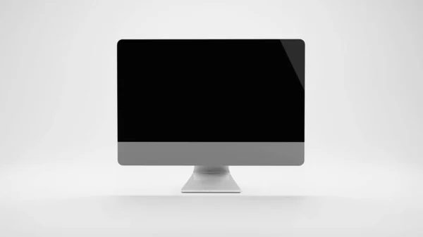 Computer Monoblock Monitor Isolated Renderer — Stockfoto
